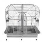 large stainless steel birdcage