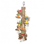real wood bird toy for parrots